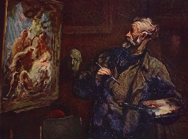 Honore Daumier Der Maler Sweden oil painting art